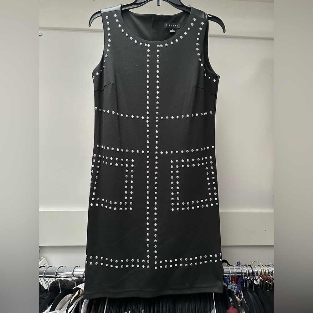 Tribal Black Dress Size 2
